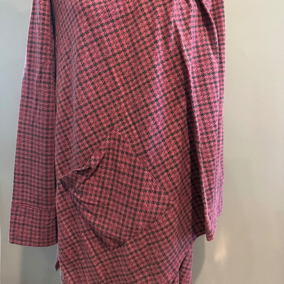*GENTLY WORN* Cuddl Duds Women's Size 1X Houndstooth Cozy Cardigan - Picture 4 of 5